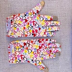 Colorful Heart Pattern Brighton women’s Gloves